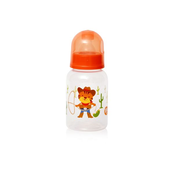 Lorelli Baby Care Πλαστικό Μπιμπερό Με Θηλή Σιλικόνης, Σε Διάφορα Χρώματα & Σχέδια 0m+ 125ml