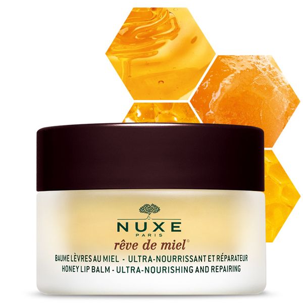 Nuxe Reve De Miel Βάλσαμο Θρέψης Χειλιών Με Μέλι & Πρόπολη Για Πολύ Ξηρά Ή Σκασμένα Χείλη 15g