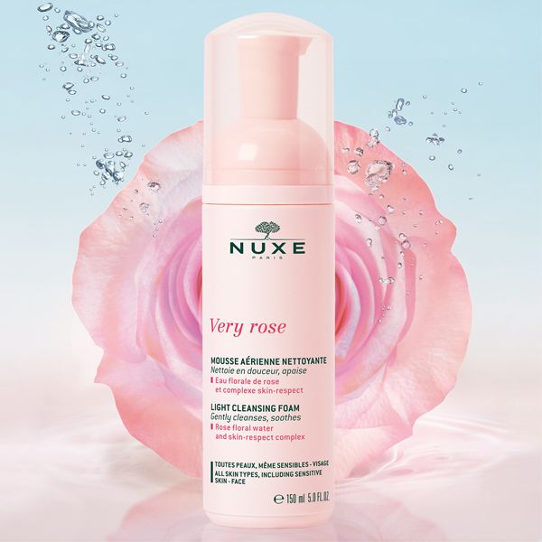 Nuxe Very Rose Light Cleansing Foam Αφρός Καθαρισμού Προσώπου 150 ml