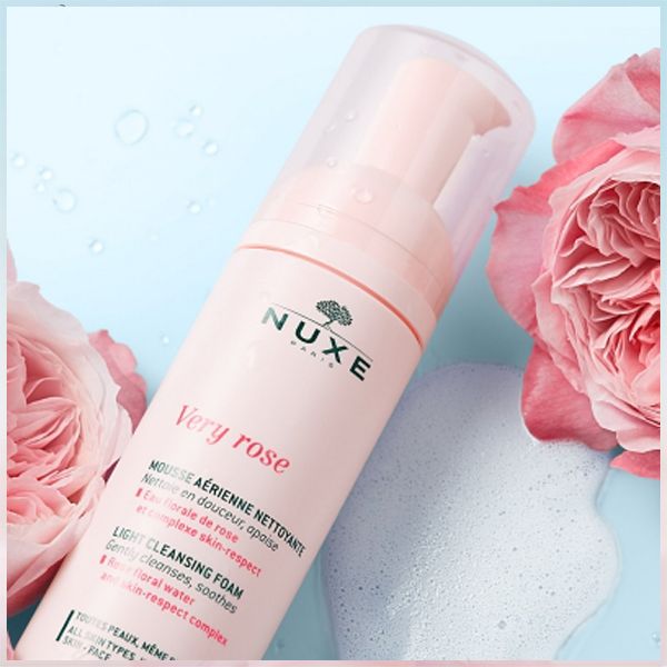 Nuxe Very Rose Light Cleansing Foam Αφρός Καθαρισμού Προσώπου 150 ml