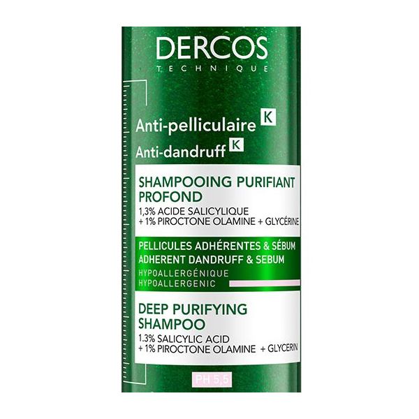 Vichy Dercos Anti-Dandruff K, Σαμπουάν Κατά Της Επίμονης Πυτιρίδας 250ml