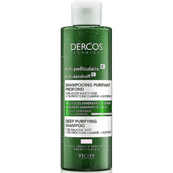 Vichy Dercos Anti-Dandruff K, Σαμπουάν Κατά Της Επίμονης Πυτιρίδας 250ml