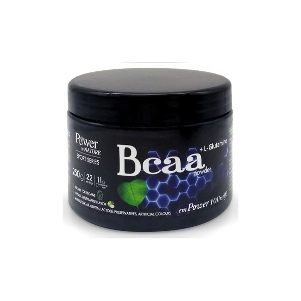 Power Of Nature Sport Series BCAA Ρόφημα σε Σκόνη με Aμινοξέα, Πράσινο Μήλο 250gr