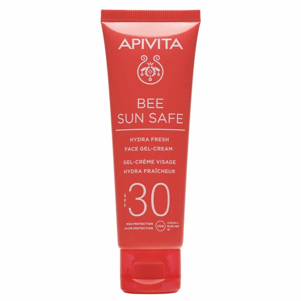 Apivita Bee Sun Safe Αντηλιακή Ενυδατική Κρέμα Τζελ Προσώπου με Θαλάσσια Φύκη και Πρόπολη Spf30 50 ml