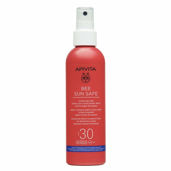 Apivita Bee Sun Safe Ενυδατικό Σπρέι Ελαφριάς Υφής για Πρόσωπο και Σώμα με Θαλάσσια Φύκη και Πρόπολη Spf30 200 ml