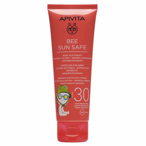 Apivita Bee Sun Safe Βρεφική Αντηλιακή Κρέμα Προσώπου και Σώματος με Φυσικά Φίλτρα με Καλέντουλα και Πρόπολη Spf30 100 ml