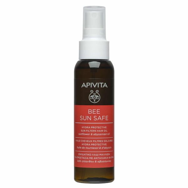 Apivita Bee Sun Safe Ενυδατικό Λάδι Μαλλιών για Προστασία με Αντηλιακά Φίλτρα με Λάδι Ηλίανθου και Αβησσυνίας 100 ml