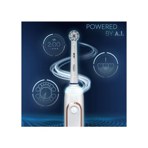 Oral-B Genius X 20000N Επαναφορτιζόμενη Ηλεκτρική Οδοντόβουρτσα Rose Gold