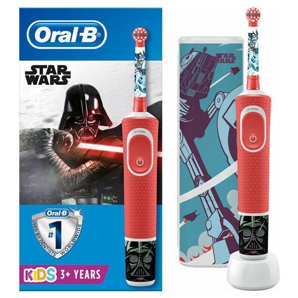 Oral-B Vitality Παιδική Ηλεκτρική Οδοντόβουρτσα Disney Star Wars & Δώρο Θήκη Ταξιδίου