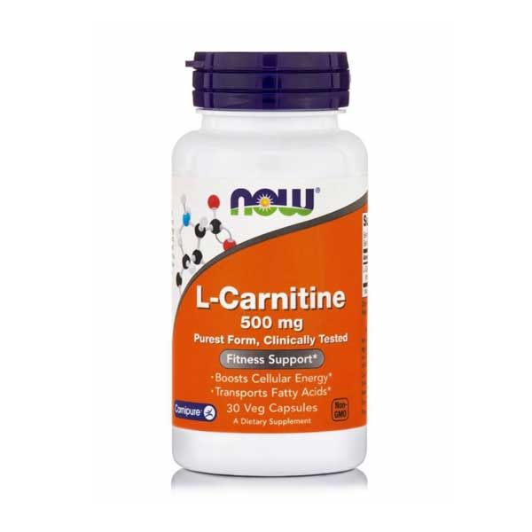 Now Foods L-Carnitine 500mg 30 vegicaps
