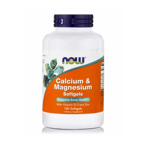 Now Foods Calcium & Magnesium με Βιταμίνη D-3 & Ψευδάργυρο 120 softgels
