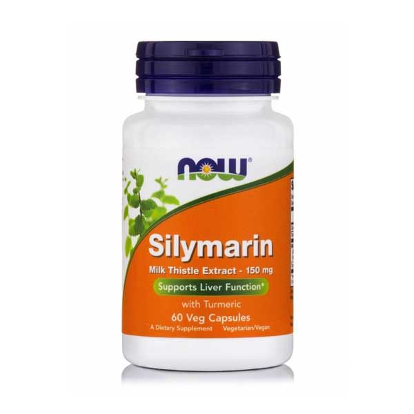 Now Foods Silymarin Milk Thistle Extract 150mg Συμπλήρωμα Διατροφής για την Αποτοξίνωση του Συκωτιού 60 vegicaps