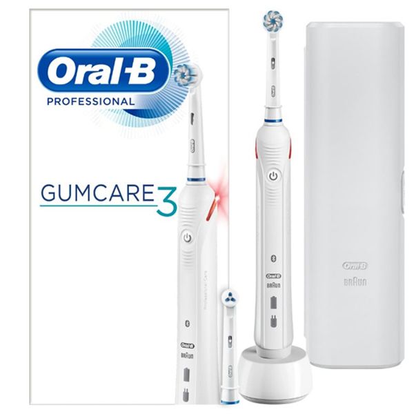 Oral-B Professional Gum Care 3 Bluetooth Smart Επαναφορτιζόμενη Ηλεκτρική Οδοντόβουρτσα
