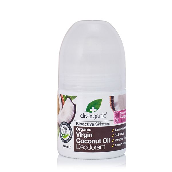 Dr.Organic Deodorant Virgin Coconut Oil Αποσμητικό με Βιολογικό Έλαιο Καρύδας 50ml