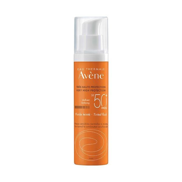 Avene Solaire Αντηλιακή Κρέμα Προσώπου Ελαφριάς Υφής με Χρώμα για Κανονικό/Μικτό & Ευαίσθητο Δέρμα Spf50+ 50ml