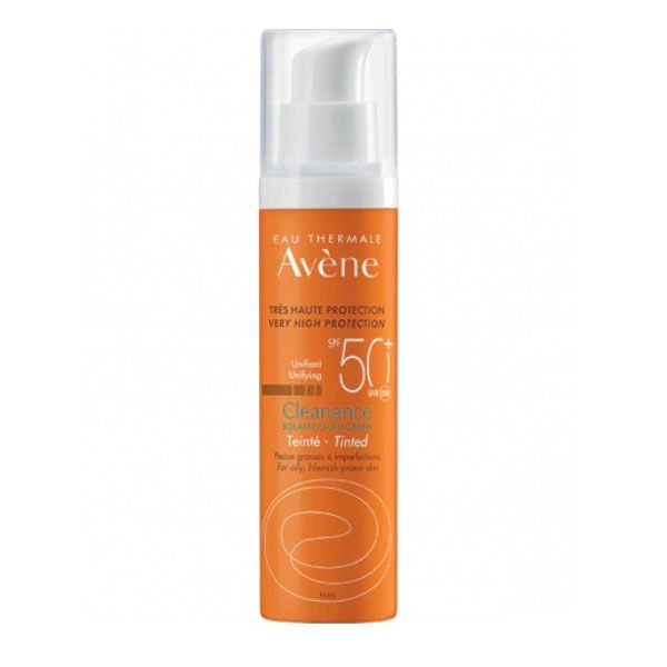 Avene Solaire Cleanance Αντηλιακή Κρέμα Προσώπου Με χρώμα Για Δέρμα Με Τάση Ακμής Spf50+ 50ml