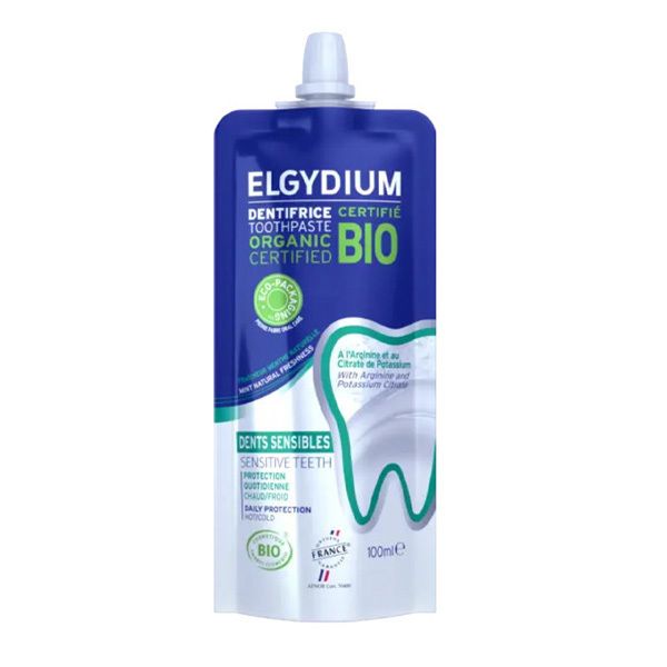 Elgydium Organic Bio Sensitive Βιολογική Οδοντόκρεμα για Ευαίσθητα Δόντια 100 ml