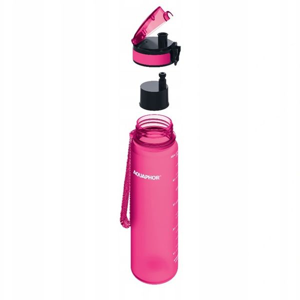 Aquaphor City Filter Bottle Μπουκάλι με Φίλτρο Ροζ 500 ml