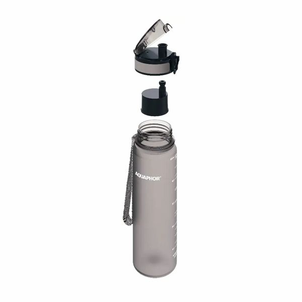 Aquaphor City Filter Bottle Μπουκάλι με Φίλτρο Γκρί 500 ml