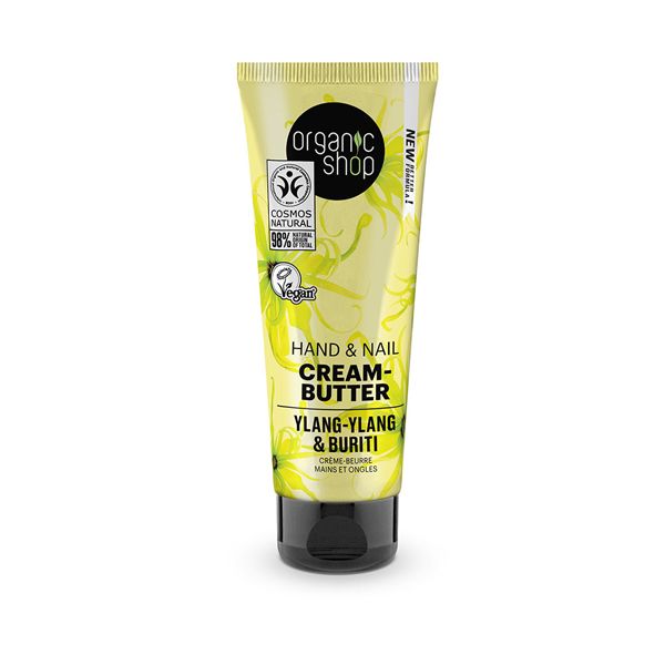 Organic Shop Hand & Nail Cream-Butter Θρέψης και Αναζωογόνησης 75 ml