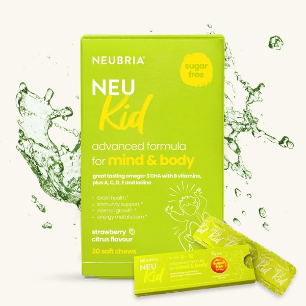 Neubria Neu Kid Παιδικό Συμπλήρωμα Διατροφής για Μυαλό & Σώμα 30 μασώμενα δισκία
