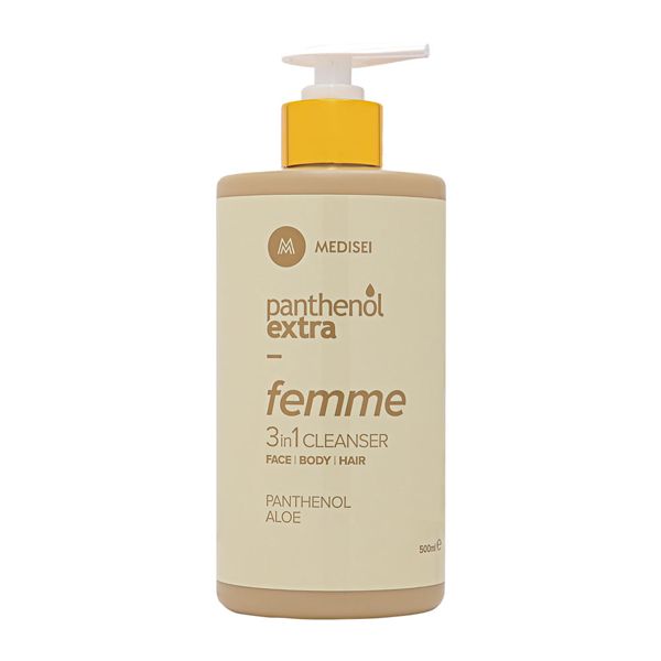 Panthenol Extra Femme 3 σε 1 Καθαριστικό Προσώπου, Σώματος, Μαλλιών 500 ml