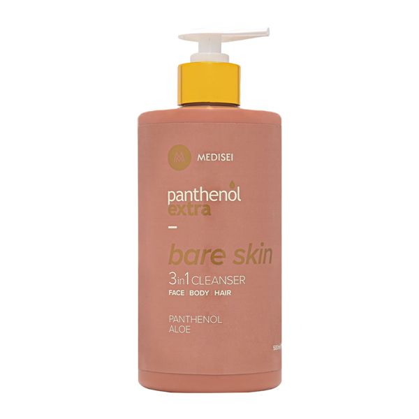 Panthenol Extra Bare Skin 3 σε 1 Καθαριστικό Προσώπου, Σώματος, Μαλλιών 500 ml