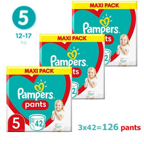 Pampers Pants Maxi Pack No5 12-17kg 3x42 τμχ