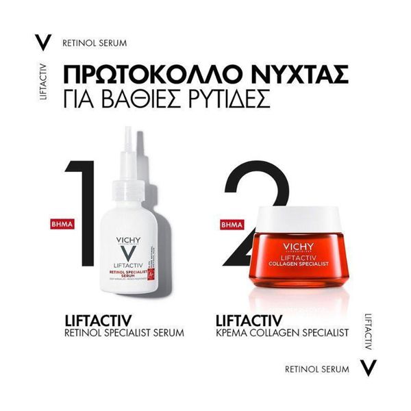 Vichy Liftactiv Retinol Specialist Deep Wrinkles Serum [A+] Αντιγηραντικός Ορός Προσώπου με 0.2% Καθαρή Ρετινόλη 30 ml