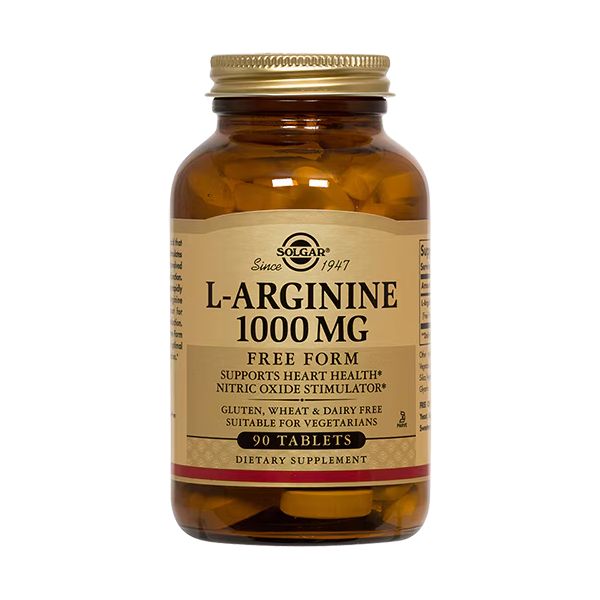 Solgar L-Arginine 1000mg Free Form 90 Ταμπλέτες
