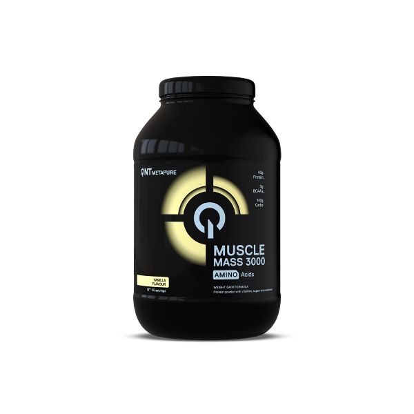 QNT Metapure Muscle Mass 3000 Gainer Amino Acids Συμπλήρωμα Διατροφής για Μυϊκή Ανάπτυξη με Γεύση Vanilla 1.3 kg