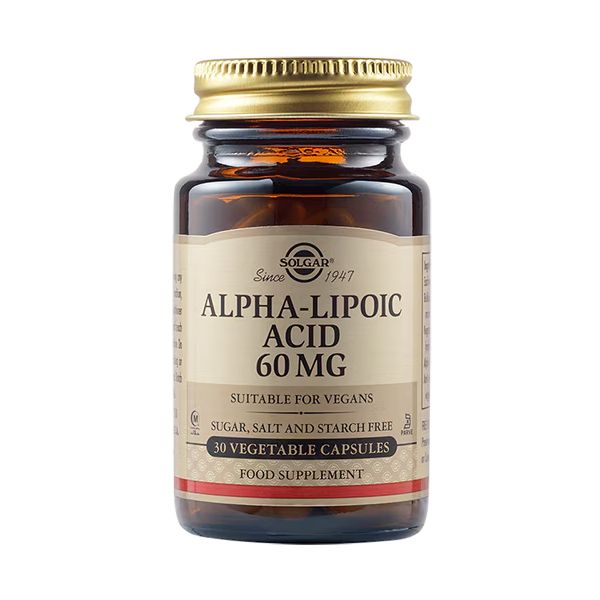 Solgar Alpha-Lipoic Acid 60mg 30 Φυτικές Κάψουλες