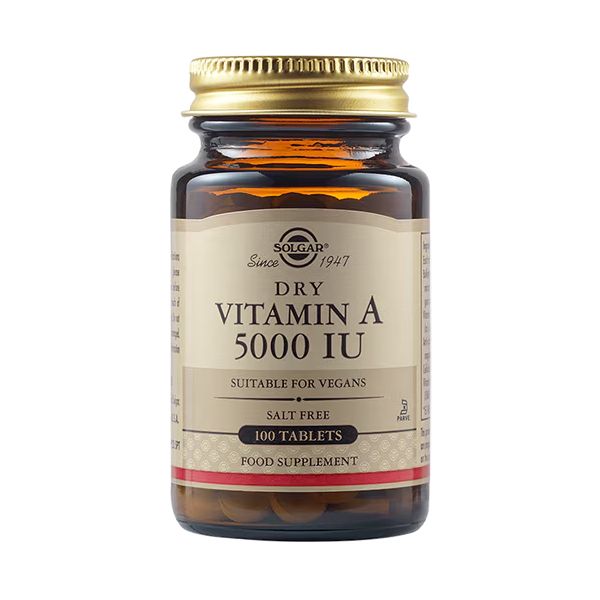 Solgar Dry Vitamin A 5000 IU 100 Ταμπλέτες