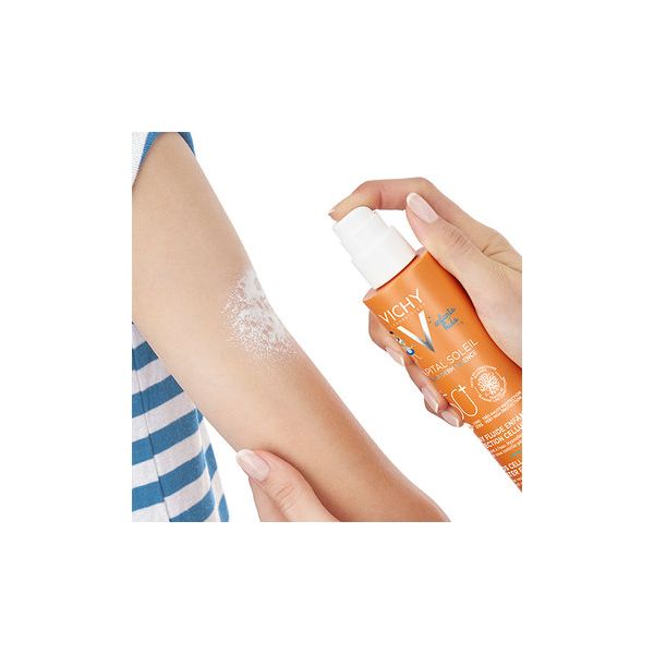 Vichy Capital Soleil Kids Cell Protect Water Fluid Παιδικό Αντηλιακό Σπρέι για Πρόσωπο & Σώμα Spf50+ 200 ml