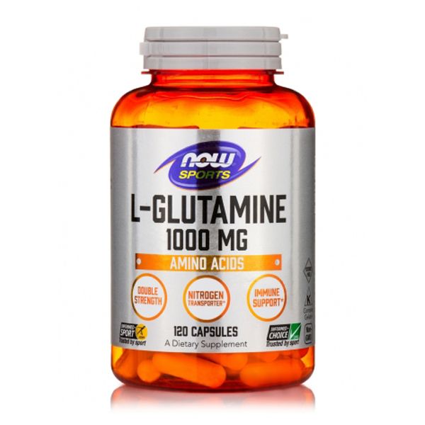 Now Sports L-Glutamine 1000mg 120 Capsules