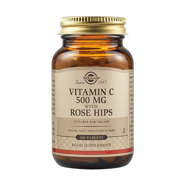 Solgar Vitamin C 500 mg with Rose Hips 100 Ταμπλέτες