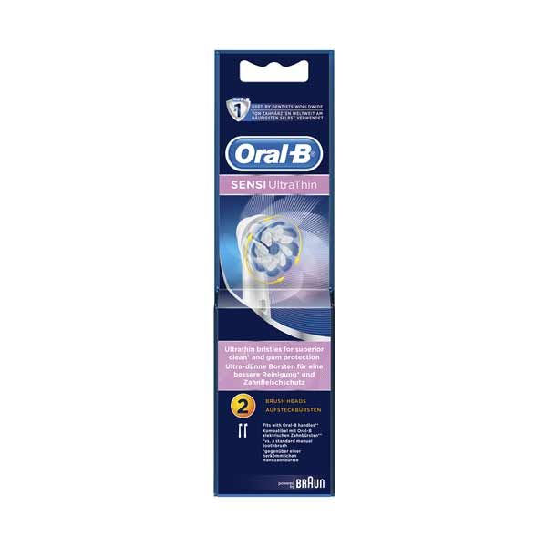 Oral-B Sensi Ultra Thin Ανταλλακτικές Κεφαλές Ηλεκτρικής Οδοντόβουρτσας 2 τμχ