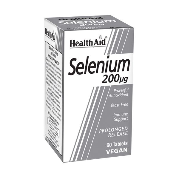 Health Aid Selenium 200mcg Vegan 60 Ταμπλέτες Health Aid Selenium 200mcg Vegan 60 Ταμπλέτες