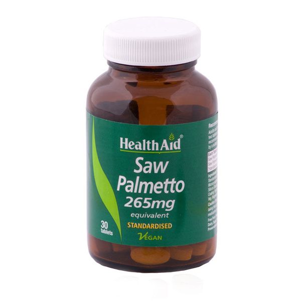 Health Aid Saw Palmetto 265mg Vegan 30 ταμπλέτες Health Aid Saw Palmetto 265mg Vegan 30 ταμπλέτες