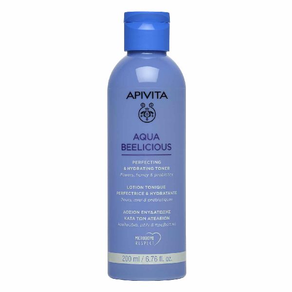 Apivita Aqua Beelicious Λοσιόν Ενυδάτωσης Κατά των Ατελειών Toner με Λουδούδια, Μέλι και Πρεβιοτικά 200 ml