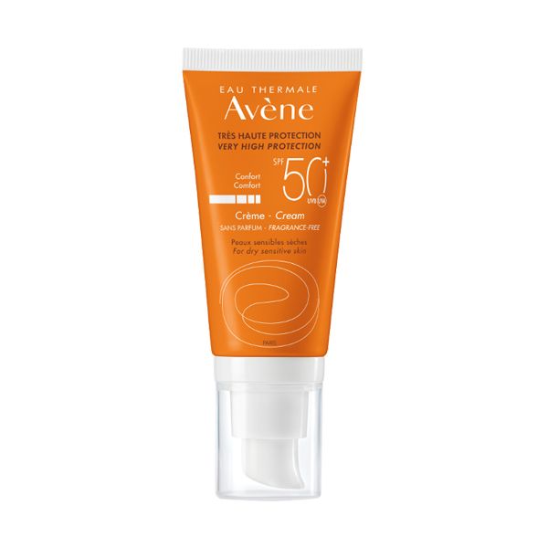 Avene Αντηλιακή Κρέμα Προσώπου Χωρίς Άρωμα για Ξηρό & Ευαίσθητο Δέρμα Spf50+ 50 ml
