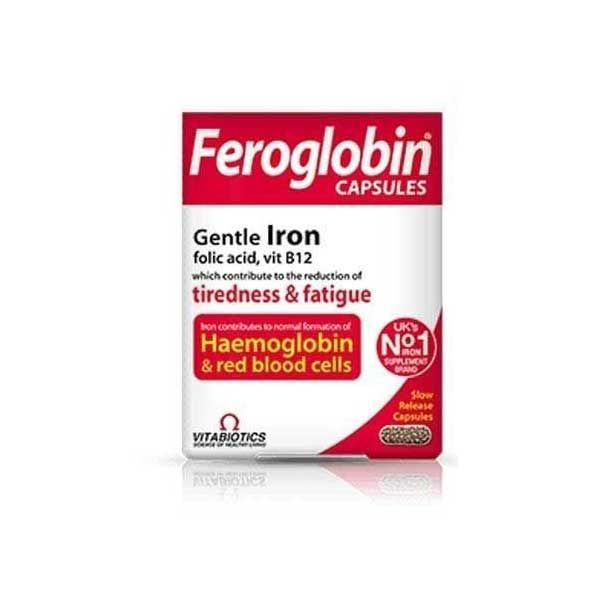 Vitabiotics Feroglobin B12 Βραδείας Αποδέσμευσης 30 Κάψουλες 1+1 ΔΩΡΟ