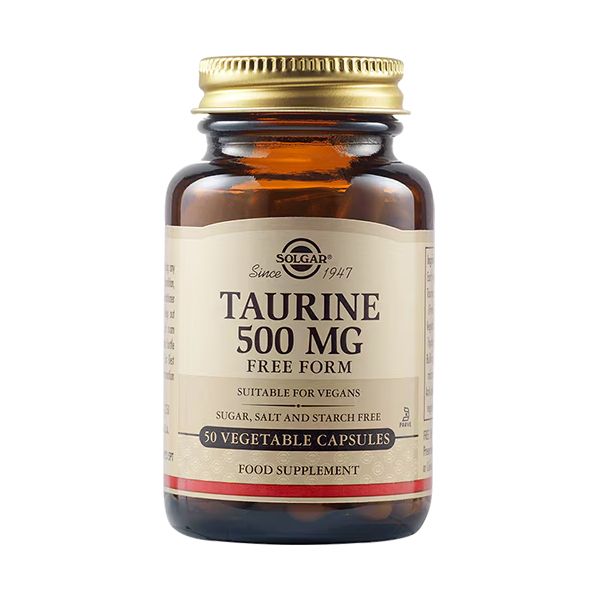 Solgar Taurine 500mg Free Form 50 Φυτικές Κάψουλες