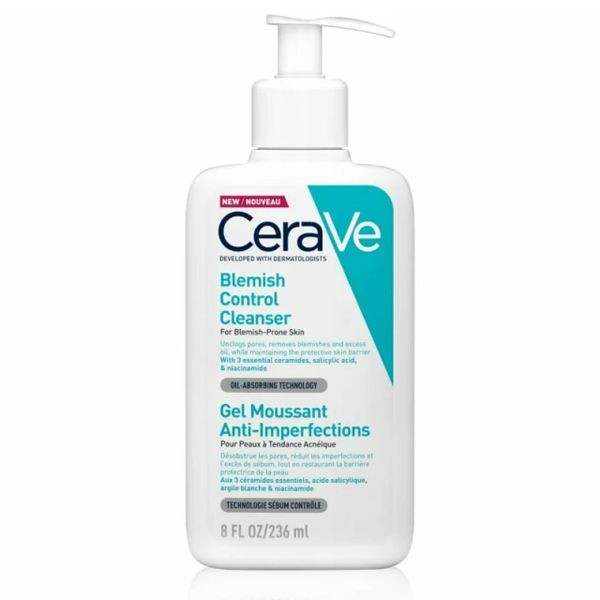 CeraVe Blemish Control Cleanser Τζελ Καθαρισμού Προσώπου με Ατέλειες 236 ml
