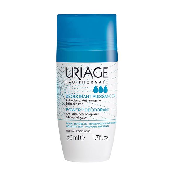 Uriage Power 3 Αποσμητικό Roll-on για Έντονη Εφίδρωση & Ευαίσθητο Δέρμα 50 ml