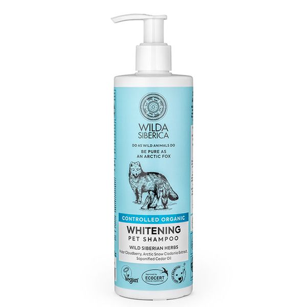 Wilda Siberica Controlled Organic Whitening Pet Shampoo Σαμπουάν για Ζώα με Λευκό Τρίχωμα 400 ml