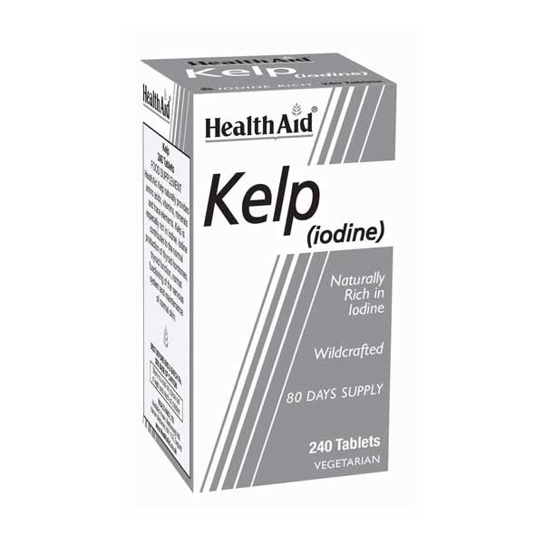 Health Aid Kelp (iodine) Φύκια Νορβηγικής Προέλευσης 240 ταμπλέτες