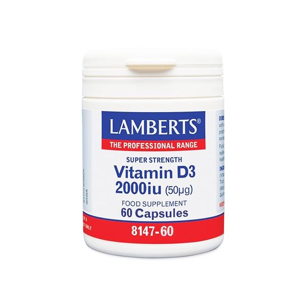 Lamberts Vitamin D3 2000iu 60 κάψουλες