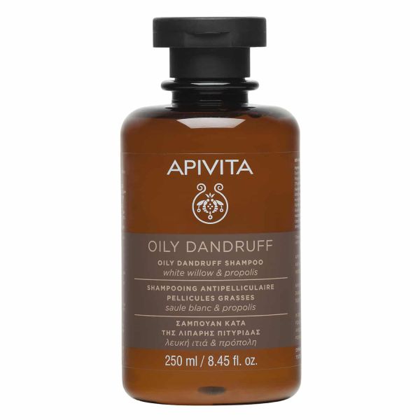 Apivita Oily Dandruff Σαμπουάν Κατά της Λιπαρής Πιτυρίδας με Λευκή Ιτιά και Πρόπολη 250 ml