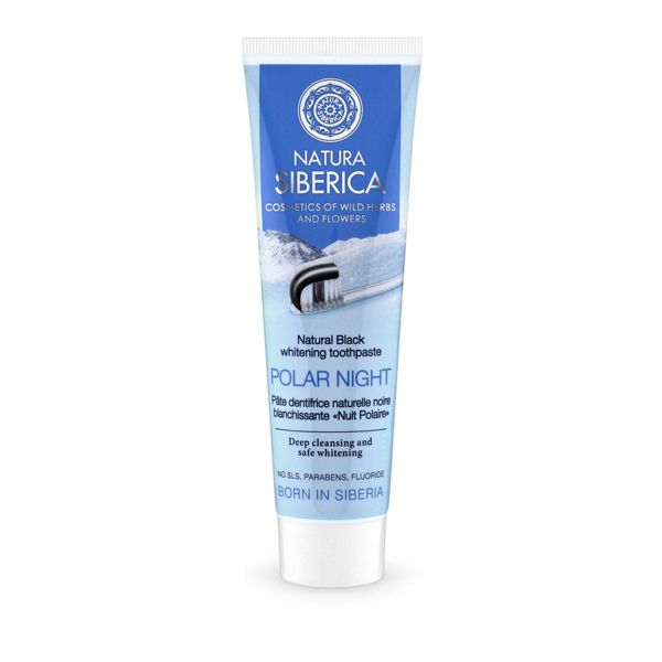 Natura Siberica Polar Night Λευκαντική Φυσική Οδοντόκρεμα με Ενεργό Άνθρακα 100gr